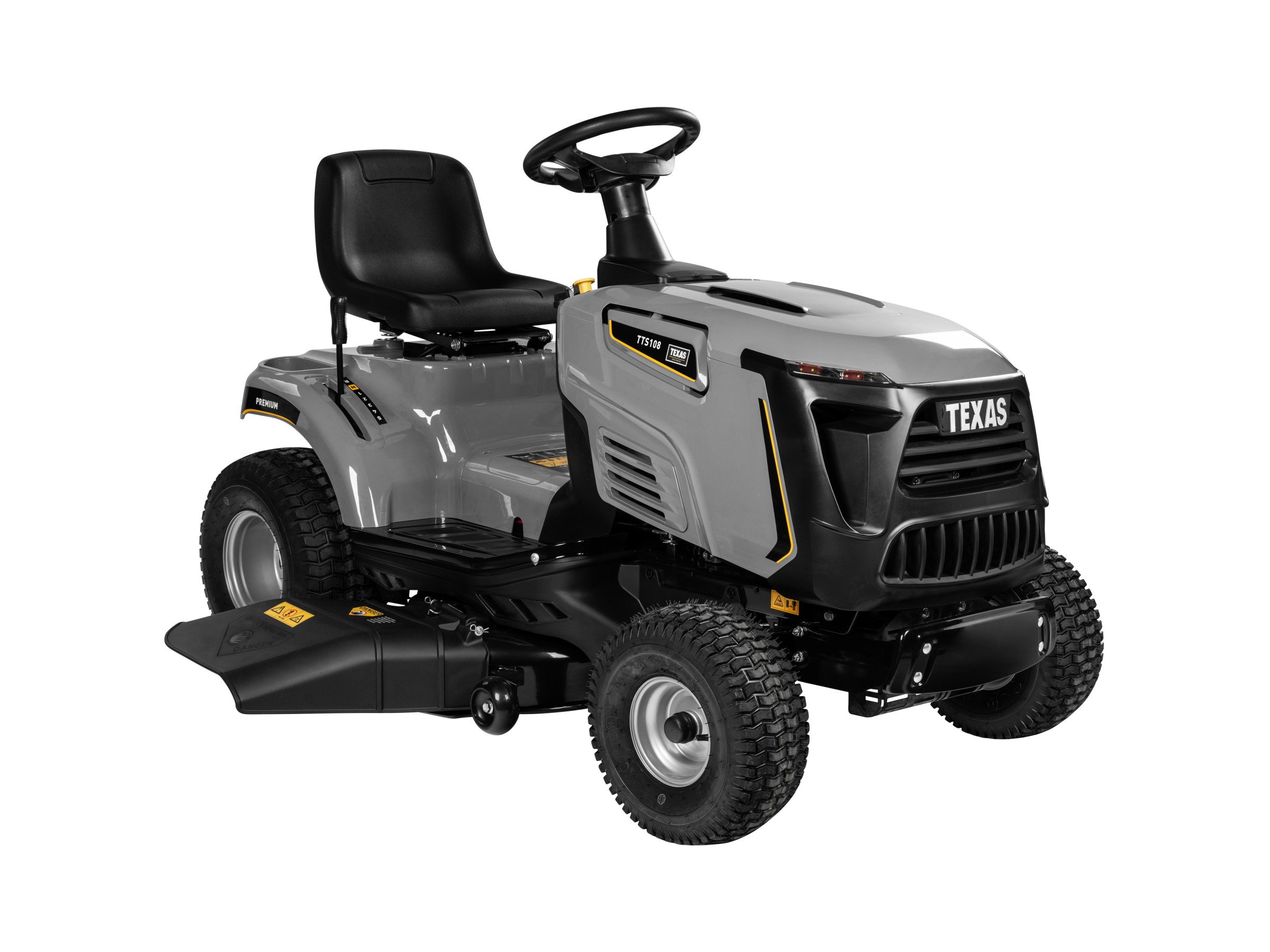 Texas Premium TTS108 Rasentraktor - Heckauswurf-Profi