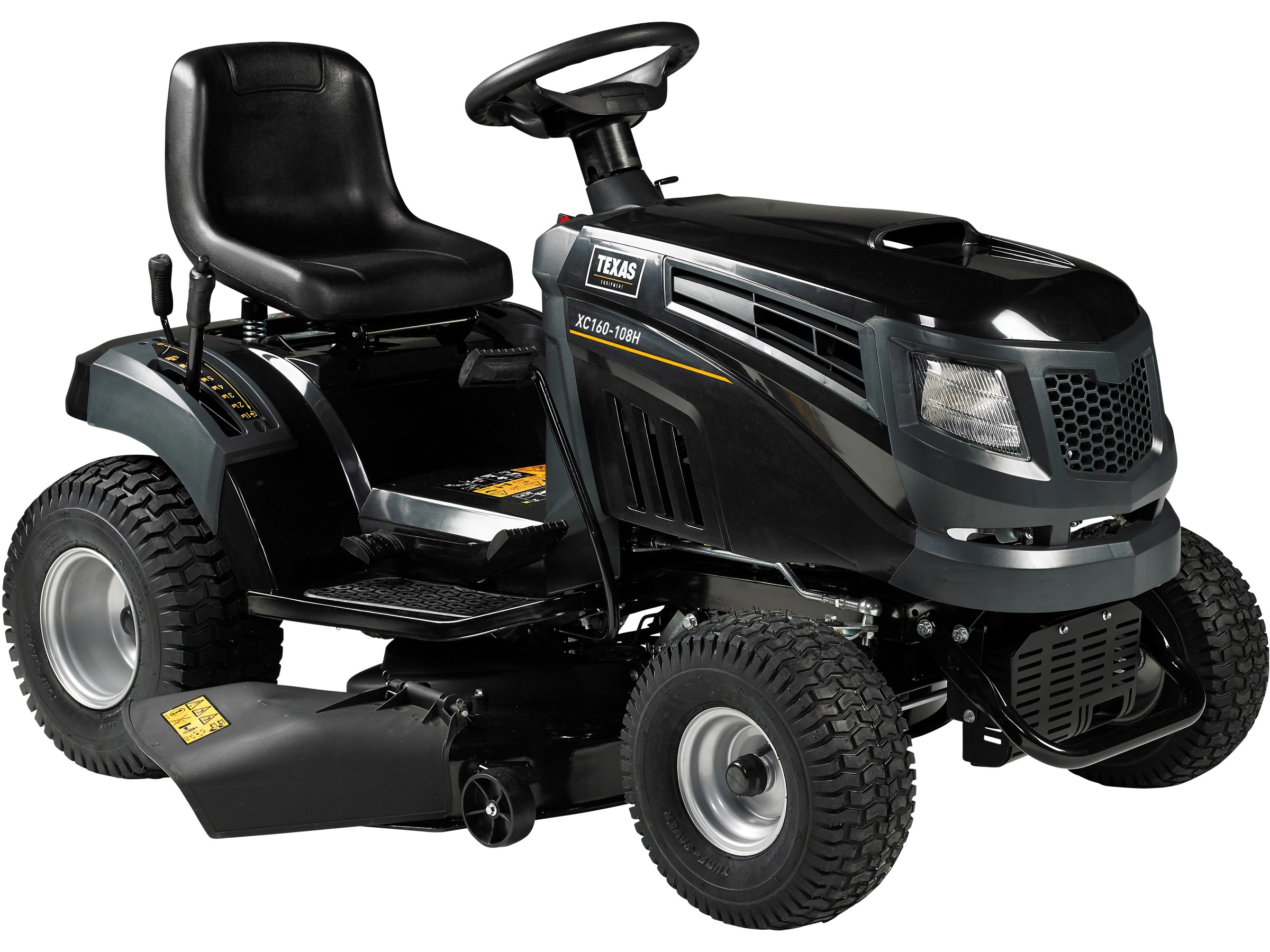 Texas XC160-108H Premium-Traktor mit Heckfangkorb