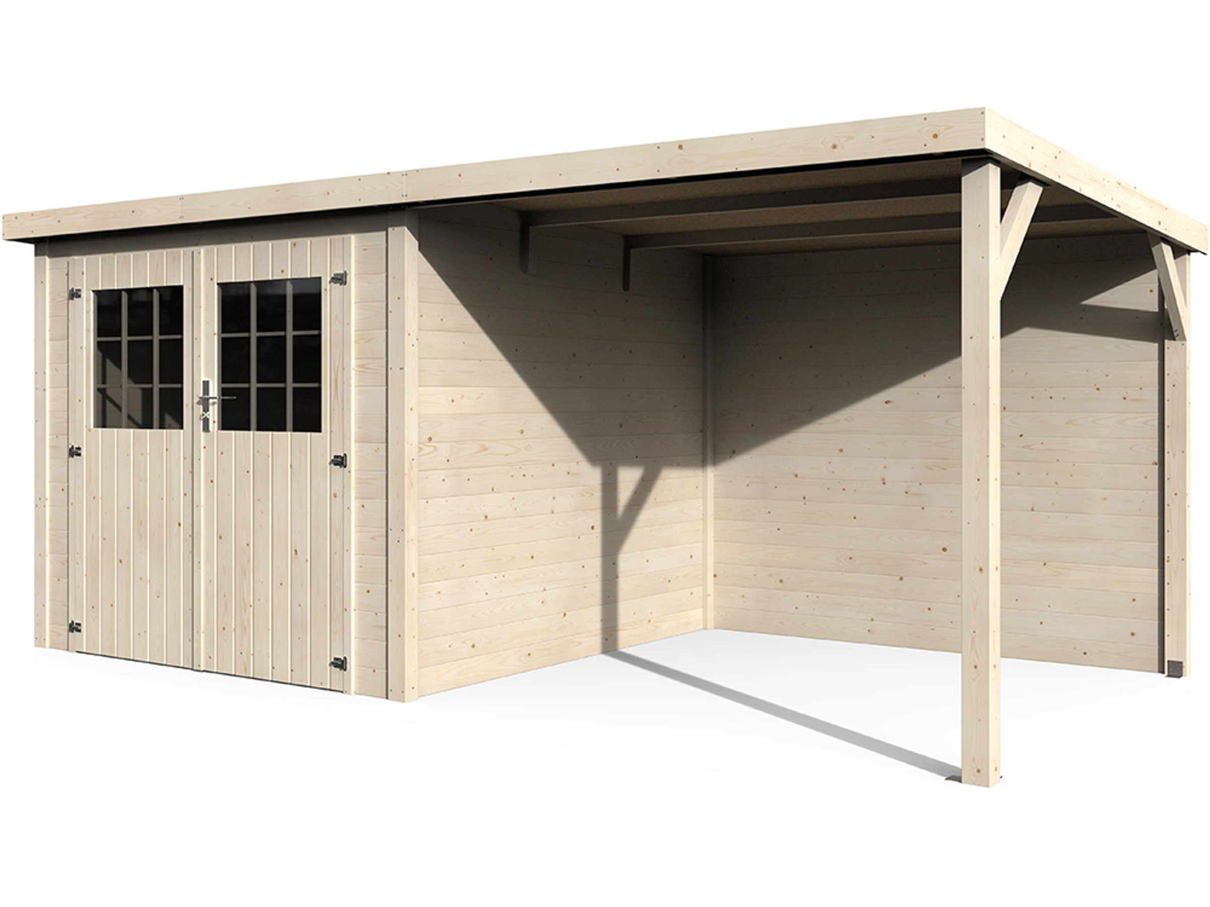 Decor et Jardin Holz-Gartenhaus Paradis Contact Flachdach Unbehandelt