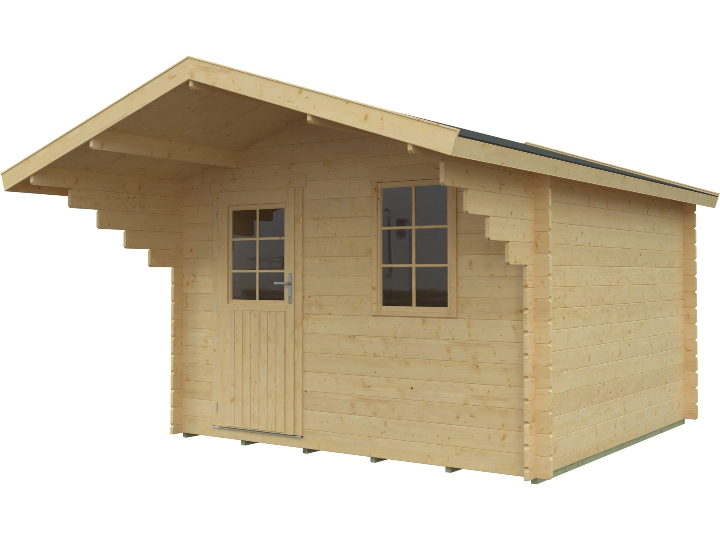 Kiehn-Holz Holz-Gartenhaus KH 28-028 Unberührt 300 cm x 300 cm