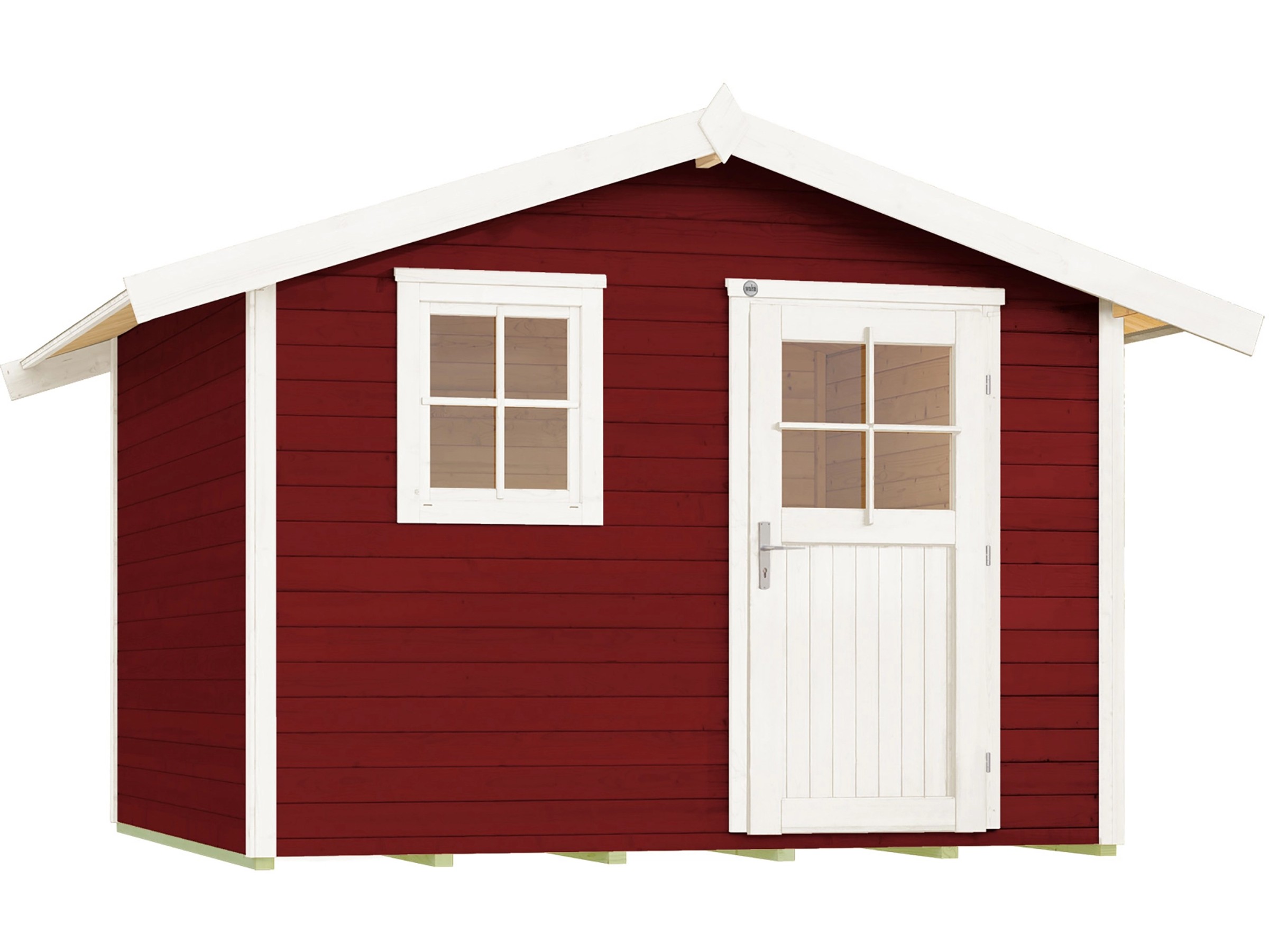Gartenhaus 123 Gr.3 Satteldach Schwedenrot 28 mm