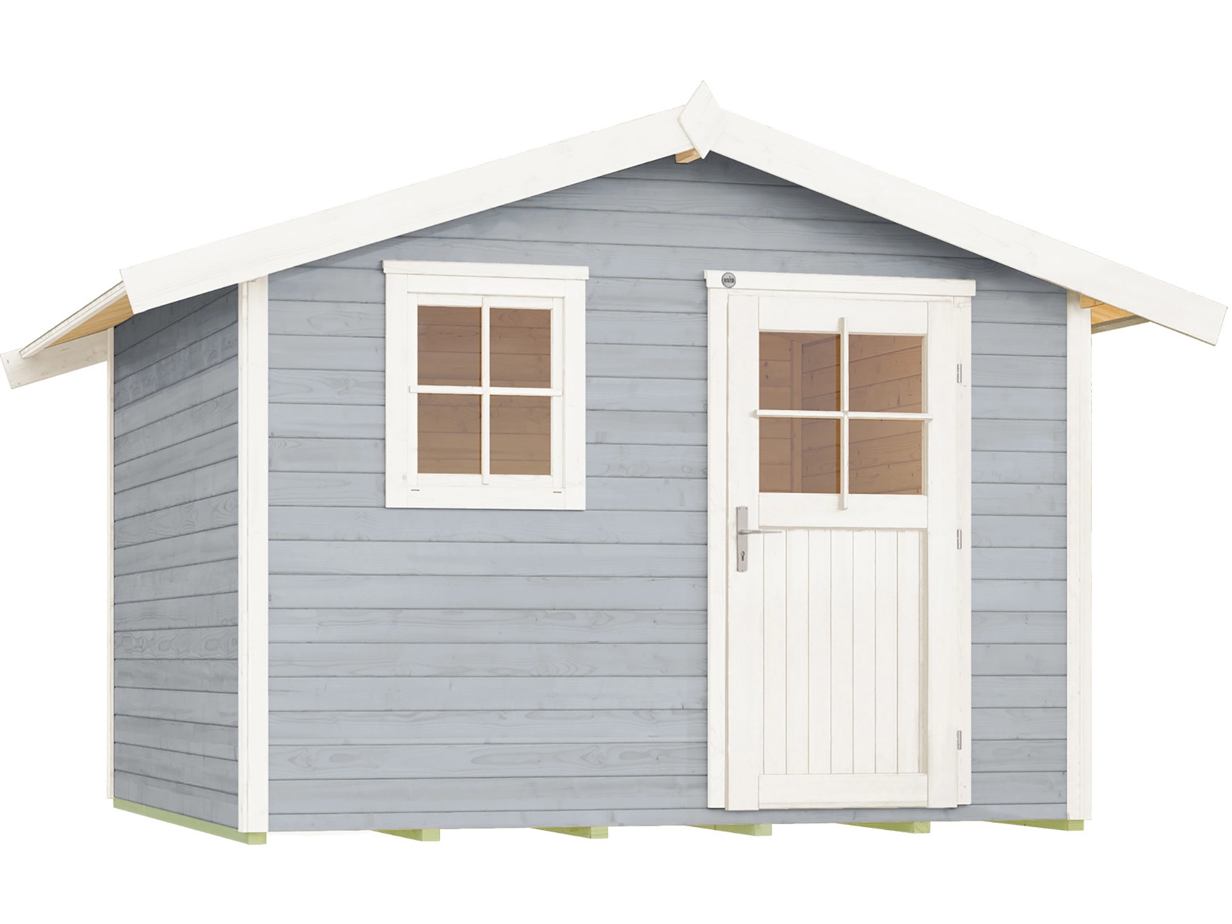Gartenhaus 123 Gr.3 Satteldach Grau 28 mm