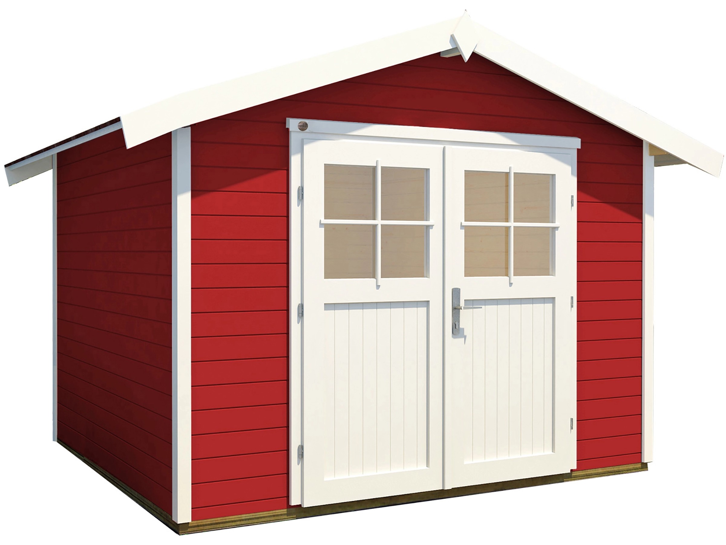 weka Gartenhaus 122 Gr.4 Satteldach Schwedenrot 28 mm
