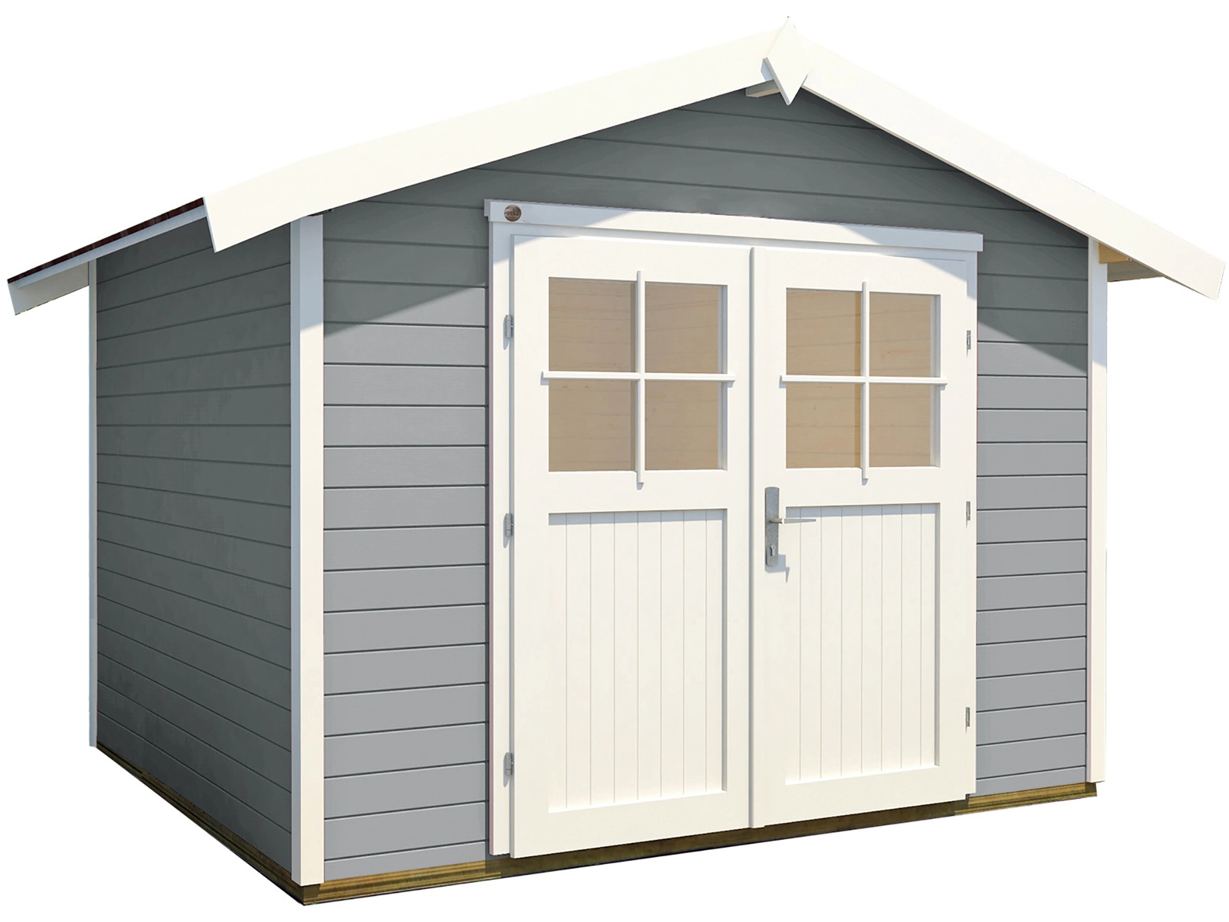 weka Gartenhaus 122 Gr.3 Satteldach Grau 28 mm