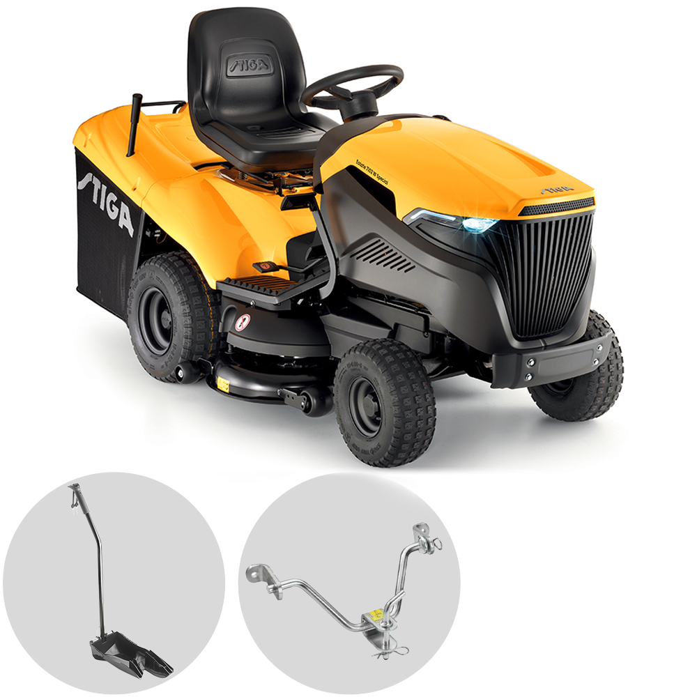 Stiga Estate 7102 W Special - Rasentraktor - Motor Honda GXV 630 - Hydrostatgetriebe - Fangkorb - Mulchen