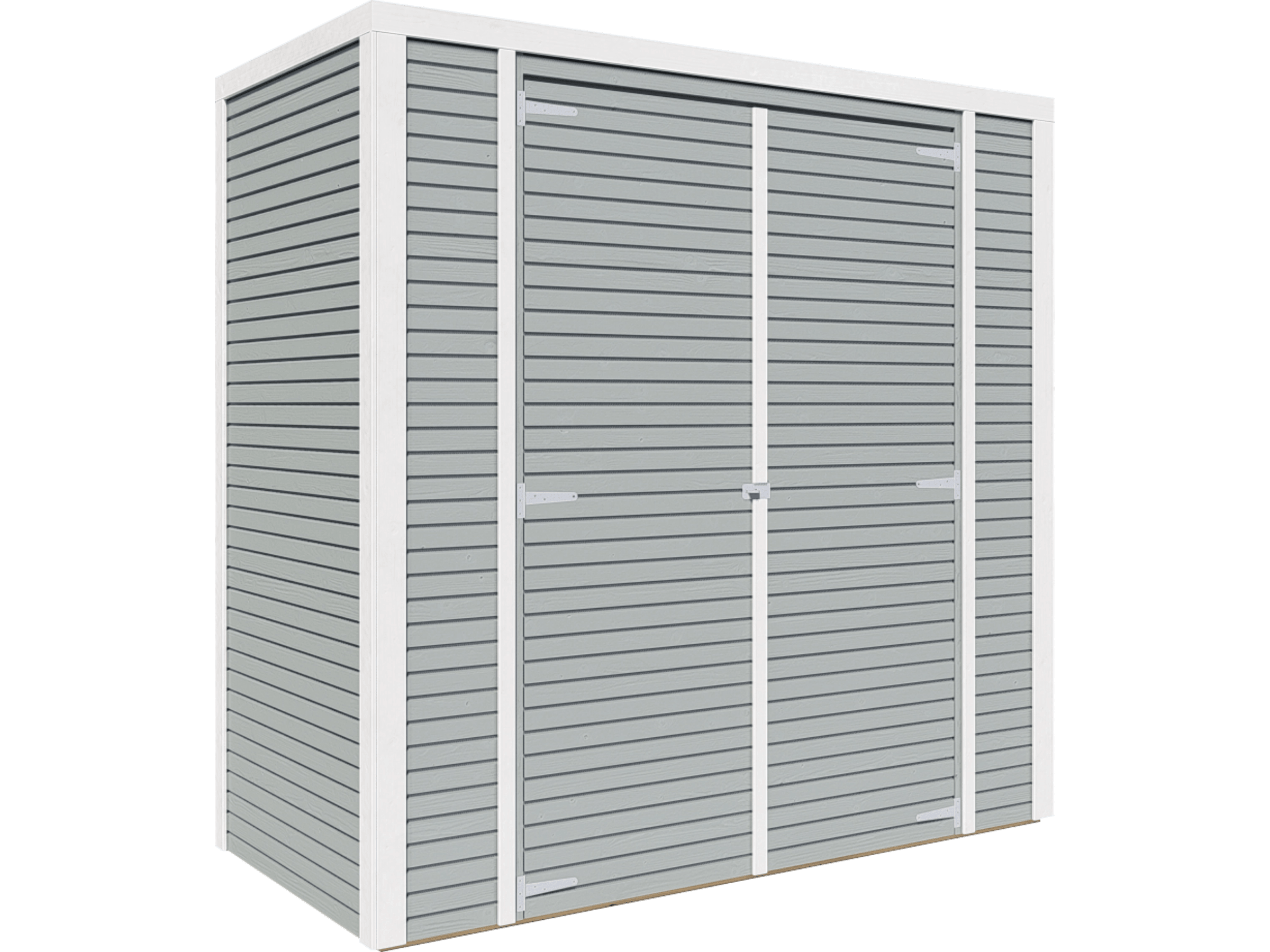 Bertilo Holz-Gartenhaus Box 1 Grau 208 cm x 103 cm FSC®