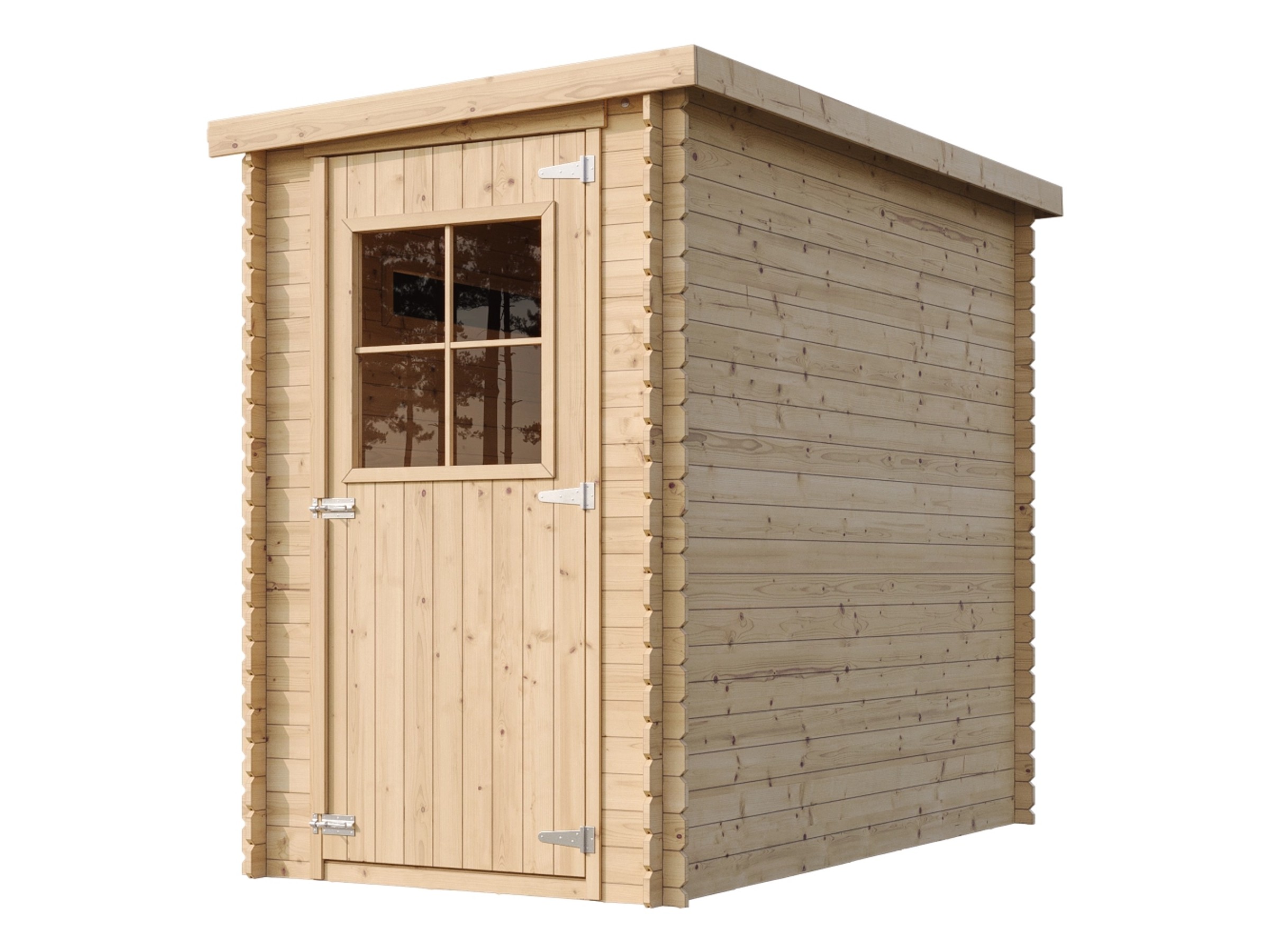TIMBELA Gartenhaus Holz M306+M306G 2,63 m² mit 2 Fenstern und mit Boden