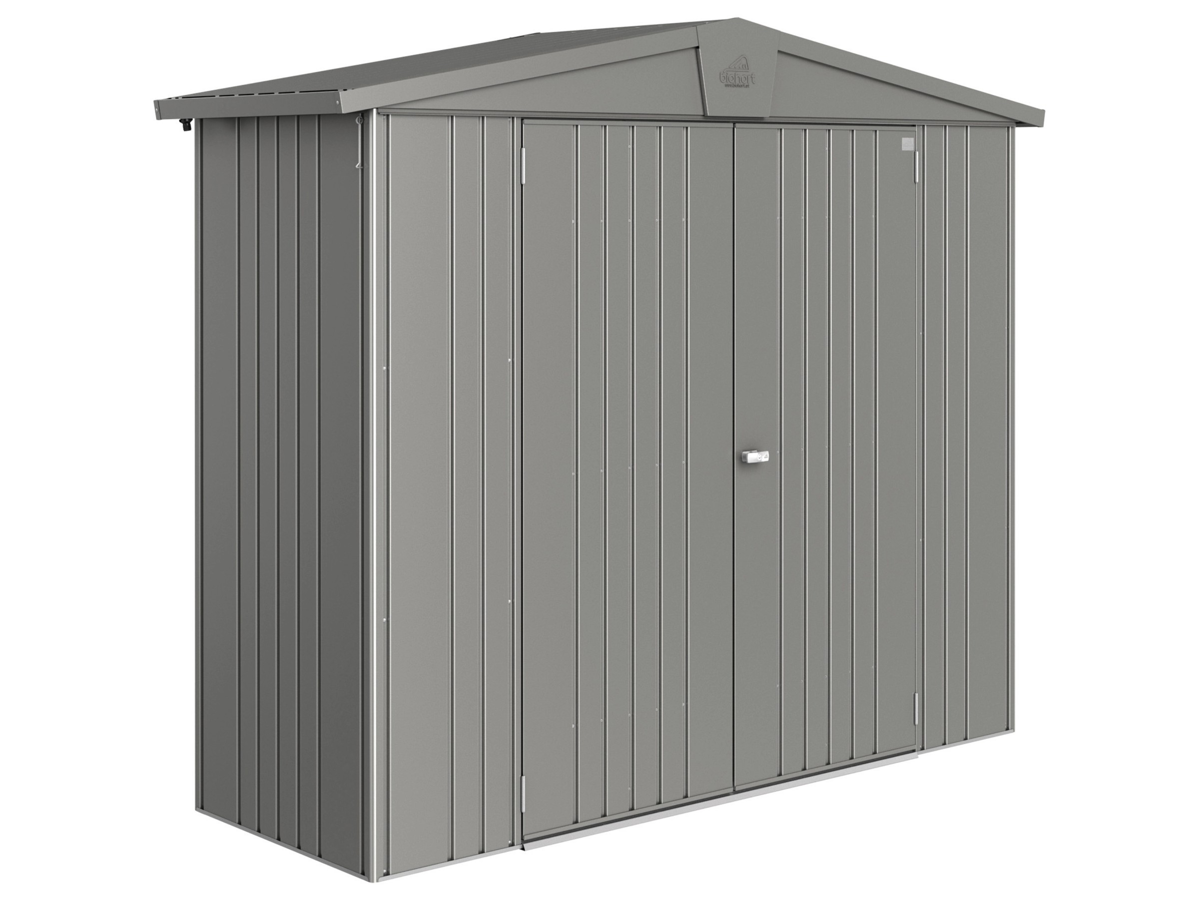 Biohort Metall-Gerätehaus Europa Quarzgrau-Metallic 1,9 m²