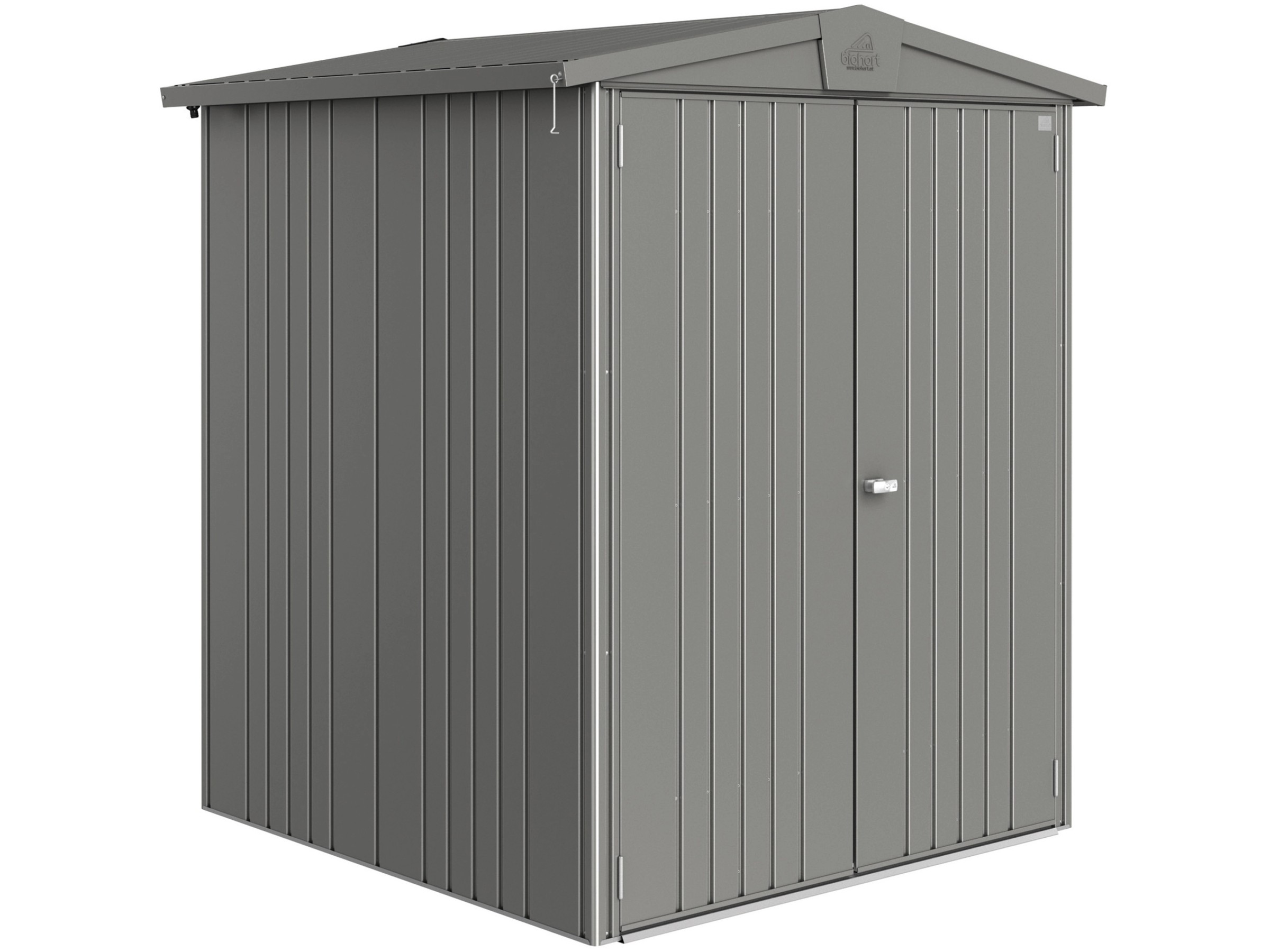 Biohort Metall-Gerätehaus Europa Quarzgrau-Metallic 2,4 m²