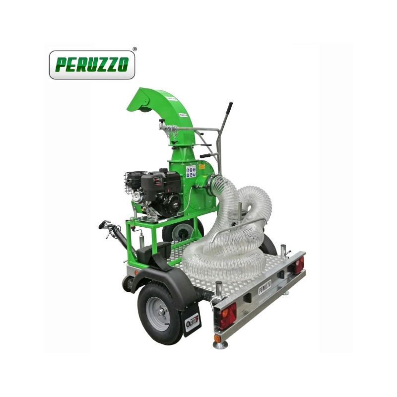 PERUZZO TURBO 400-T Profi-Laubsauger B&S Motor auf Fahrgestell