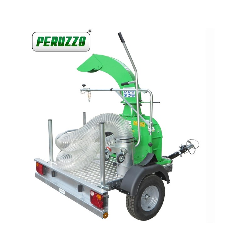 PERUZZO TURBO 400-T Profi-Laubsauger mit Honda-Motor auf Fahrgestell