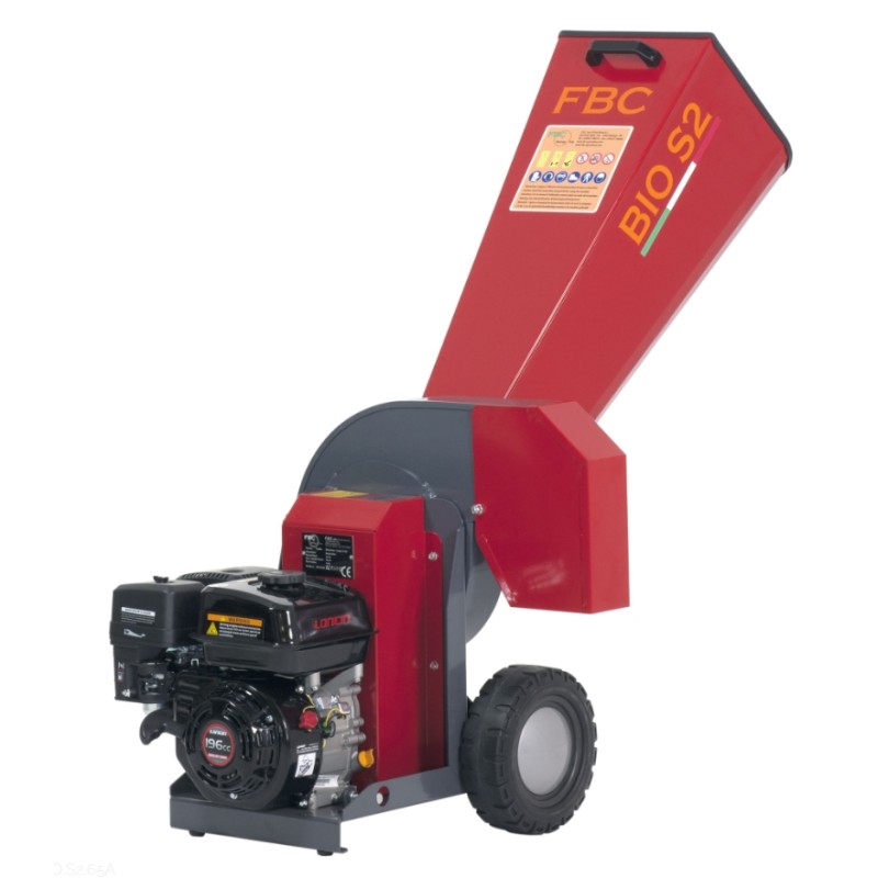 Häcksler FBC BIO.S2.65A Loncin-Motor 196 ccm 2 Messer 6 Hämmer