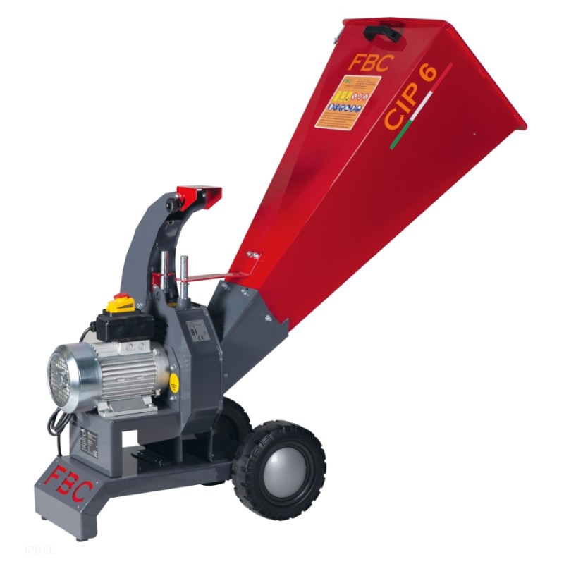 Bio-Häcksler FBC CIP.6.EL Einphasen-Elektromotor 3 PS 220 V 1 Messer
