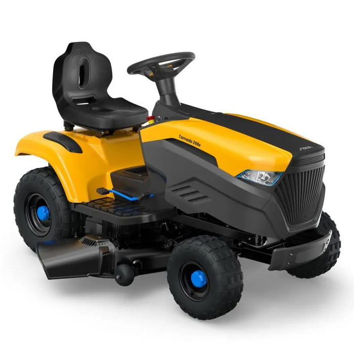 Stiga Akku-Rasentraktor Tornado 398e mit Seitenauswurf