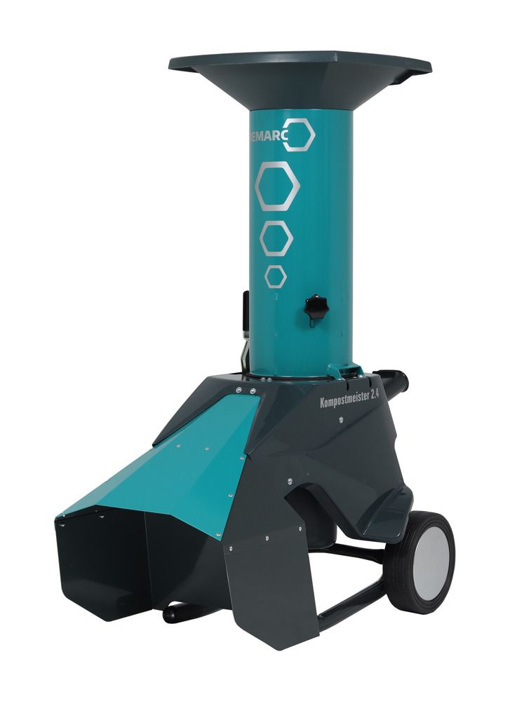 REMARC Gartenhäcksler Kompostmeister 2.4 | 2400W & Zwei-Kammer-System