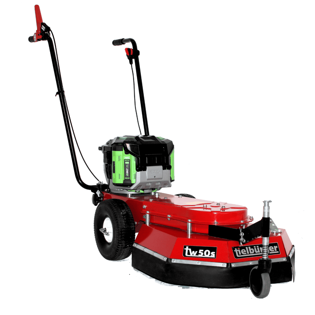 Tielbürger Akku-Wildkrautbürste TW50S EGO | 50 cm, Wendiger Schiebe-Rider