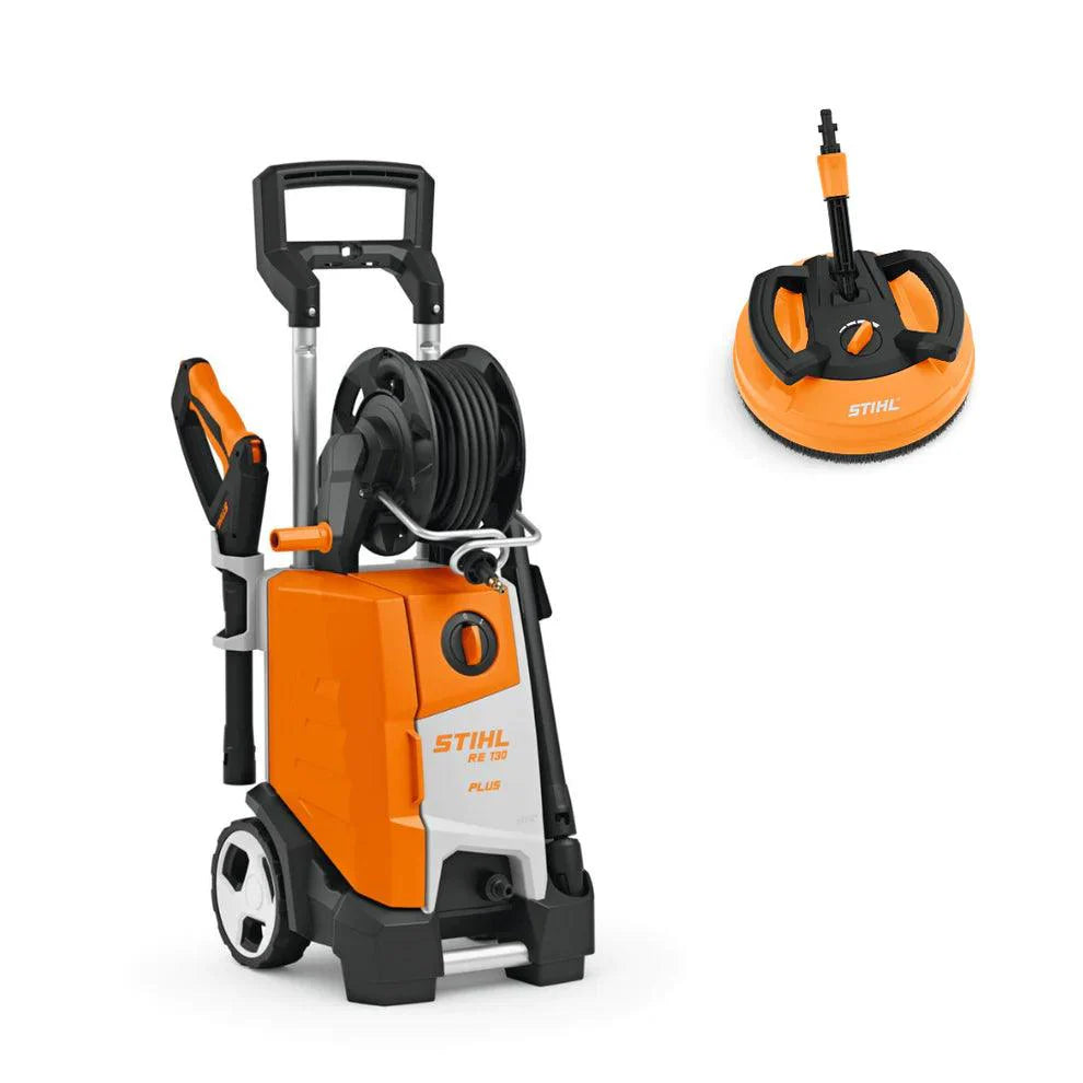 STIHL RE 130 PLUS Hochdruckreiniger SET | Inkl. Terrassenreiniger & 150 bar